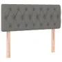 Cama box spring con colchón tela gris oscuro 90x200 cm de vidaXL, Camas y somieres - Ref: Foro24-3140826, Precio: 295,52 €, D...