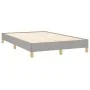 Cama box spring con colchón tela gris claro 120x200 cm de vidaXL, Camas y somieres - Ref: Foro24-3140761, Precio: 380,30 €, D...