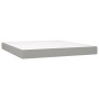 Cama box spring con colchón tela gris claro 180x200 cm de vidaXL, Camas y somieres - Ref: Foro24-3140313, Precio: 530,20 €, D...
