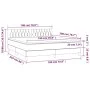 Box spring bed with light gray fabric mattress 180x200 cm by vidaXL, Beds and slatted bases - Ref: Foro24-3140313, Price: 538...