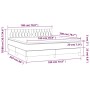 Cama box spring con colchón tela gris claro 180x200 cm de vidaXL, Camas y somieres - Ref: Foro24-3140313, Precio: 530,20 €, D...