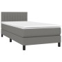 Box spring bed with dark gray fabric mattress 90x190 cm by vidaXL, Beds and slatted bases - Ref: Foro24-3140178, Price: 300,3...