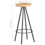 Küchenhocker 2 Einheiten raues Mangoholz von vidaXL, Küchenhocker - Ref: Foro24-286614, Preis: 161,56 €, Rabatt: %