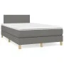 Box spring bed with dark gray fabric mattress 120x200 cm by vidaXL, Beds and slatted bases - Ref: Foro24-3140442, Price: 378,...