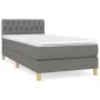 Box spring bed with dark gray fabric mattress 90x190 cm by vidaXL, Beds and slatted bases - Ref: Foro24-3140818, Price: 303,3...