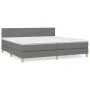 Box spring bed with dark gray fabric mattress 200x200 cm by vidaXL, Beds and slatted bases - Ref: Foro24-3140482, Price: 574,...