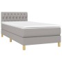 Boxspringbett mit hellgrauer Stoffmatratze 90x200 cm von vidaXL, Betten und Lattenroste - Ref: Foro24-3140825, Preis: 310,63 ...
