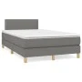 Box spring bed with dark gray fabric mattress 120x200 cm by vidaXL, Beds and slatted bases - Ref: Foro24-3140522, Price: 373,...