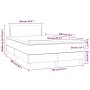 Boxspringbett mit dunkelgrauer Stoffmatratze 120x200 cm von vidaXL, Betten und Lattenroste - Ref: Foro24-3140522, Preis: 373,...