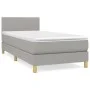 Box spring bed with light gray fabric mattress 80x200 cm by vidaXL, Beds and slatted bases - Ref: Foro24-3140409, Price: 263,...
