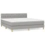 Boxspringbett mit hellgrauer Stoffmatratze 180x200 cm von vidaXL, Betten und Lattenroste - Ref: Foro24-3140873, Preis: 509,13...