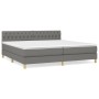 Boxspringbett mit dunkelgrauer Stoffmatratze 200x200 cm von vidaXL, Betten und Lattenroste - Ref: Foro24-3140882, Preis: 563,...