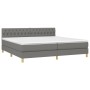Boxspringbett mit dunkelgrauer Stoffmatratze 200x200 cm von vidaXL, Betten und Lattenroste - Ref: Foro24-3140882, Preis: 563,...