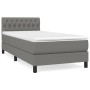 Boxspringbett mit dunkelgrauer Stoffmatratze 90x190 cm von vidaXL, Betten und Lattenroste - Ref: Foro24-3140258, Preis: 302,4...