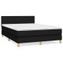 Box spring bed with black fabric mattress 140x200 cm by vidaXL, Beds and slatted bases - Ref: Foro24-3140459, Price: 449,91 €...
