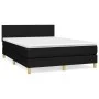 Box spring bed with black fabric mattress 140x200 cm by vidaXL, Beds and slatted bases - Ref: Foro24-3140459, Price: 441,53 €...