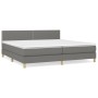Boxspringbett mit dunkelgrauer Stoffmatratze 200x200 cm von vidaXL, Betten und Lattenroste - Ref: Foro24-3140562, Preis: 547,...