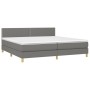 Boxspringbett mit dunkelgrauer Stoffmatratze 200x200 cm von vidaXL, Betten und Lattenroste - Ref: Foro24-3140562, Preis: 547,...