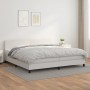 Boxspringbett mit weißer Kunstledermatratze 200x200 cm von vidaXL, Betten und Lattenroste - Ref: Foro24-3141024, Preis: 599,5...