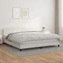 Cama box spring con colchón cuero sintético blanco 200x200 cm de vidaXL, Camas y somieres - Ref: Foro24-3141024, Precio: 590,...