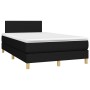Box spring bed with black fabric mattress 120x200 cm by vidaXL, Beds and slatted bases - Ref: Foro24-3140443, Price: 374,01 €...