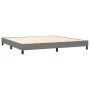 Cama box spring con colchón tela gris oscuro 200x200 cm de vidaXL, Camas y somieres - Ref: Foro24-3140322, Precio: 579,53 €, ...