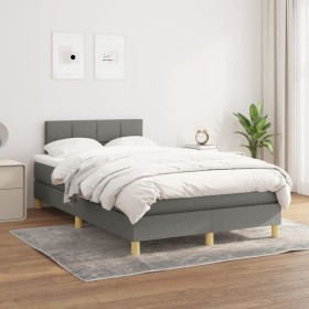 Box spring bed with dark gray fabric mattress 120x200 cm by vidaXL, Beds and slatted bases - Ref: Foro24-3140602, Price: 385,...