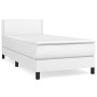 Boxspringbett mit weißer Kunstledermatratze 100x200 cm von vidaXL, Betten und Lattenroste - Ref: Foro24-3141048, Preis: 309,9...