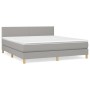 Boxspringbett mit hellgrauer Stoffmatratze 180x200 cm von vidaXL, Betten und Lattenroste - Ref: Foro24-3140473, Preis: 542,33...