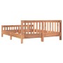 Estructura de cama madera de teca maciza 160x200 cm