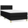 Box spring bed with black fabric mattress 90x190 cm by vidaXL, Beds and slatted bases - Ref: Foro24-3140899, Price: 267,00 €,...