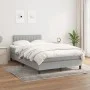 Cama box spring con colchón tela gris claro 120x200 cm de vidaXL, Camas y somieres - Ref: Foro24-3140201, Precio: 371,66 €, D...