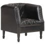 Black Genuine Goat Leather Bucket Armchair by vidaXL, Armchairs - Ref: Foro24-286617, Price: 271,89 €, Discount: %