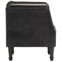 Black Genuine Goat Leather Bucket Armchair by vidaXL, Armchairs - Ref: Foro24-286617, Price: 271,89 €, Discount: %
