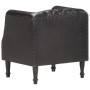 Black Genuine Goat Leather Bucket Armchair by vidaXL, Armchairs - Ref: Foro24-286617, Price: 271,89 €, Discount: %
