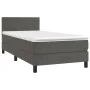 Box spring bed with dark gray velvet mattress 80x200 cm by vidaXL, Beds and slatted bases - Ref: Foro24-3141150, Price: 274,8...