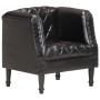 Black Genuine Goat Leather Bucket Armchair by vidaXL, Armchairs - Ref: Foro24-286617, Price: 271,89 €, Discount: %