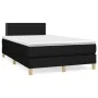 Box spring bed with black fabric mattress 120x200 cm by vidaXL, Beds and slatted bases - Ref: Foro24-3140523, Price: 372,34 €...