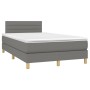 Box spring bed with dark gray fabric mattress 120x200 cm by vidaXL, Beds and slatted bases - Ref: Foro24-3140682, Price: 371,...