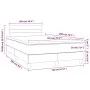 Box spring bed with dark gray fabric mattress 120x200 cm by vidaXL, Beds and slatted bases - Ref: Foro24-3140682, Price: 380,...