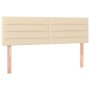 Box spring bed with cream fabric mattress 140x200 cm by vidaXL, Beds and slatted bases - Ref: Foro24-3140702, Price: 451,73 €...