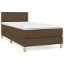 Box spring bed with dark brown fabric mattress 90x200 cm by vidaXL, Beds and slatted bases - Ref: Foro24-3140428, Price: 274,...