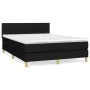 Boxspringbett mit schwarzer Stoffmatratze 140x200 cm von vidaXL, Betten und Lattenroste - Ref: Foro24-3140619, Preis: 459,90 ...