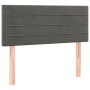 Box spring bed with dark gray velvet mattress 90x200 cm by vidaXL, Beds and slatted bases - Ref: Foro24-3141342, Price: 288,4...