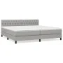 Boxspringbett mit hellgrauer Stoffmatratze 200x200 cm von vidaXL, Betten und Lattenroste - Ref: Foro24-3140321, Preis: 583,21...