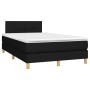 Box spring bed with black fabric mattress 120x200 cm by vidaXL, Beds and slatted bases - Ref: Foro24-3140603, Price: 373,26 €...