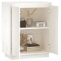 Massiver Kiefernholzschrank in Weiß 60x34x75 cm von vidaXL, Sideboards - Ref: Foro24-813346, Preis: 84,75 €, Rabatt: %