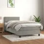 Box spring bed with light gray velvet mattress 80x200 cm by vidaXL, Beds and slatted bases - Ref: Foro24-3141149, Price: 261,...