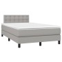 Boxspringbett mit hellgrauer Stoffmatratze 120x200 cm von vidaXL, Betten und Lattenroste - Ref: Foro24-3140361, Preis: 365,19...