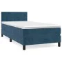 Cama box spring con colchón terciopelo azul oscuro 90x190 cm de vidaXL, Camas y somieres - Ref: Foro24-3141159, Precio: 305,9...